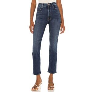 MOTHER The Swooner Rascal Ankle Denim Jeans In Hot Springs Size 30 Dark Wash